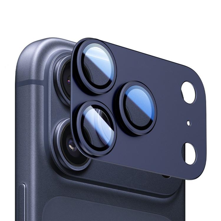 Pellicola protettiva per lente Kalebol Armor con anello metallico a copertura totale, For iPhone 17 Pro Max, For iPhone 17 Pro