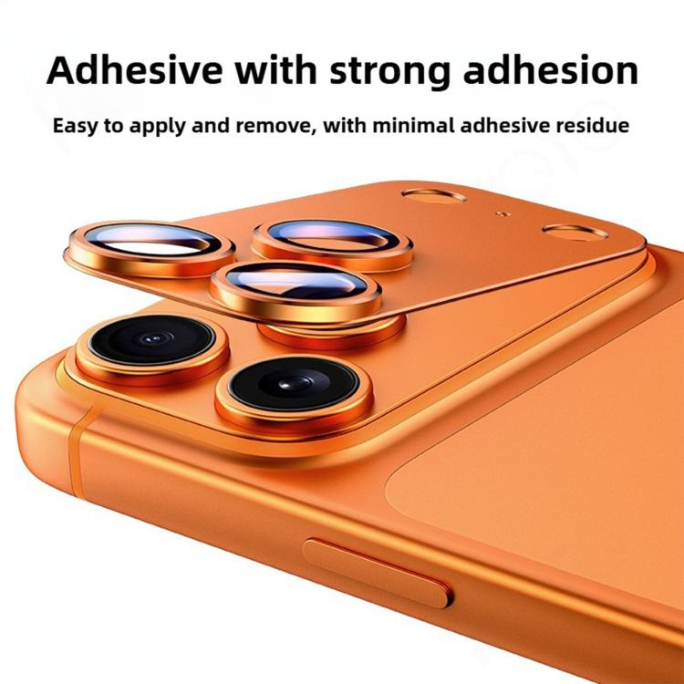 Pellicola protettiva per lente Kalebol Armor con anello metallico a copertura totale, For iPhone 17 Pro Max, For iPhone 17 Pro