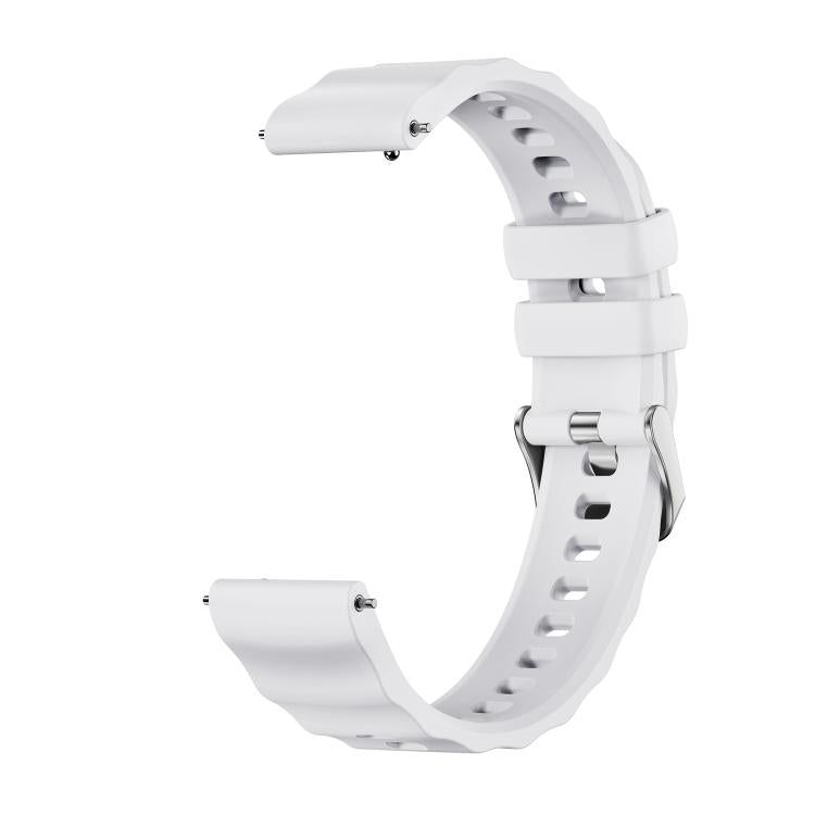 Cinturino in silicone tinta unita con fibbia a molla a sgancio rapido color argento e perno a molla., For Huawei Watch GT 6 41mm