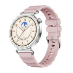 Cinturino in silicone tinta unita con fibbia a molla a sgancio rapido color argento e perno a molla., For Huawei Watch GT 6 41mm
