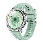 Cinturino per orologio in silicone con fibbia argentata a sgancio rapido., For Huawei Watch GT 6 46mm