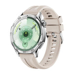 Cinturino per orologio in silicone con fibbia argentata a sgancio rapido., For Huawei Watch GT 6 46mm