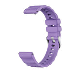 Cinturino in silicone tinta unita con fibbia a sgancio rapido a pulsante, colore argento., For Huawei Watch GT 6 41mm