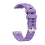Cinturino in silicone tinta unita con fibbia a sgancio rapido a pulsante, colore argento., For Huawei Watch GT 6 41mm
