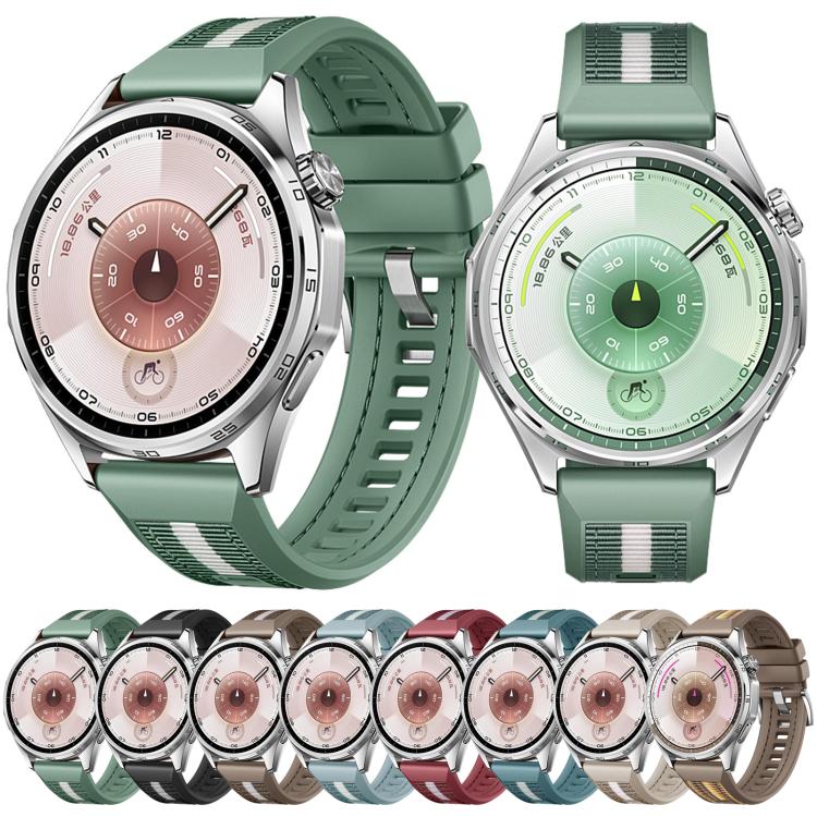 Cinturino per orologio ibrido in nylon intrecciato e silicone, For Huawei Watch GT 6 46mm