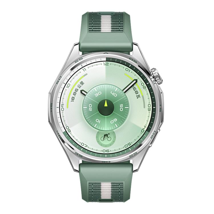 Cinturino per orologio ibrido in nylon intrecciato e silicone, For Huawei Watch GT 6 46mm