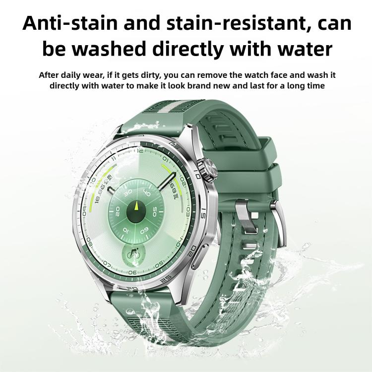 Cinturino per orologio ibrido in nylon intrecciato e silicone, For Huawei Watch GT 6 46mm