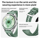 Cinturino per orologio ibrido in nylon intrecciato e silicone, For Huawei Watch GT 6 46mm