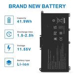 Batteria di ricambio per laptop HP Pavilion serie 14, 15, 17, 15-CS, 15-DA, 15-DB e 15-DW., HT03XL