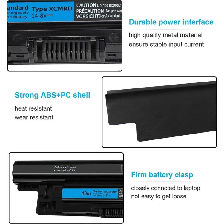 Batteria per Dell Inspiron 15 Serie 3000 3542 3543 3521 17 3721 3737 15R 5537 5521 17R 5737, XCMRD 14.8V
