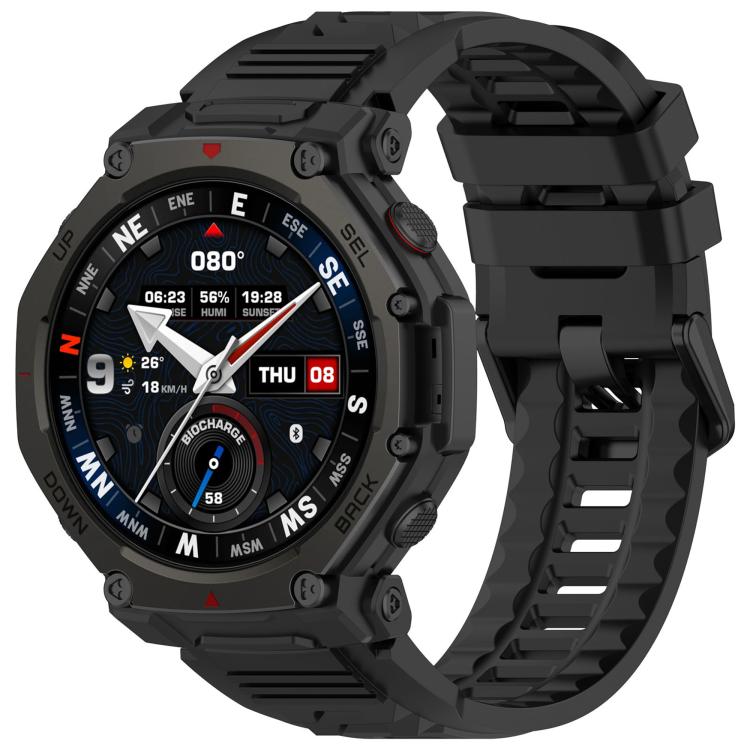 Cinturino sportivo in silicone con fibbia a sgancio rapido., For Amazfit T-Rex 3 Pro 48mm