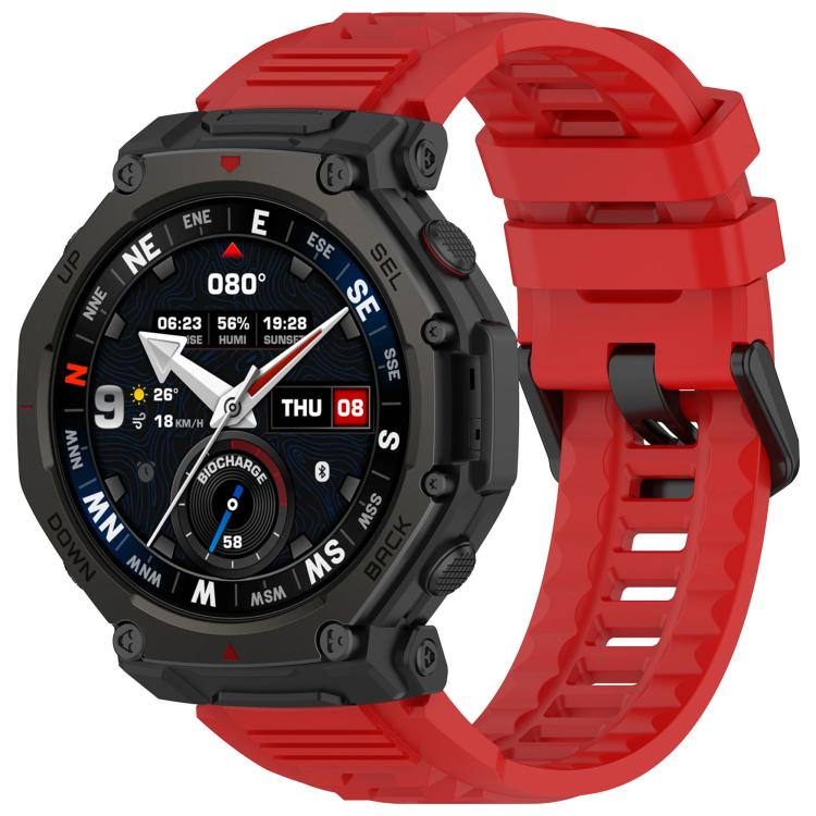 Cinturino sportivo in silicone con fibbia a sgancio rapido., For Amazfit T-Rex 3 Pro 48mm