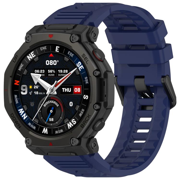 Cinturino sportivo in silicone con fibbia a sgancio rapido., For Amazfit T-Rex 3 Pro 48mm