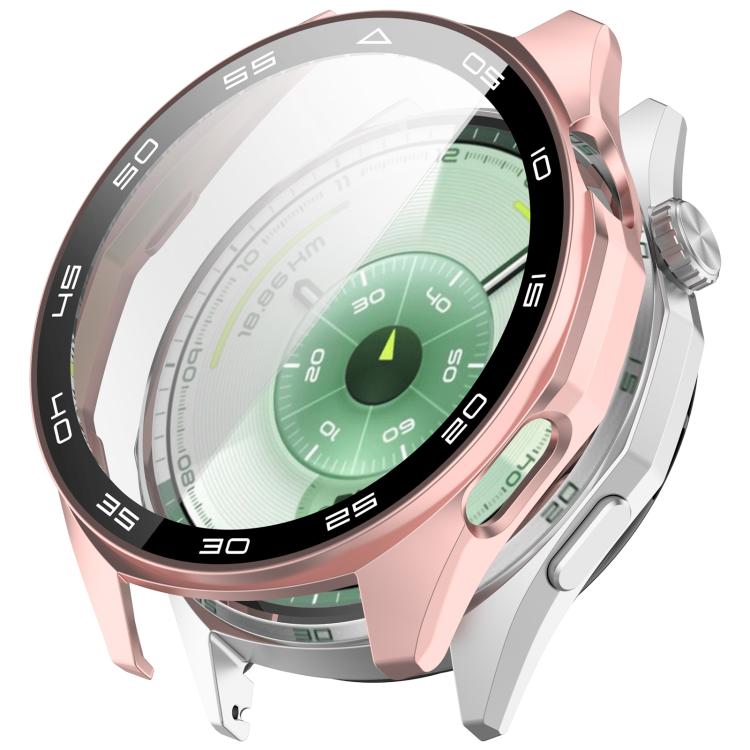 Cover per orologio in PC con pellicola in vetro temperato a squame integrata., For Huawei Watch GT 6 46mm, For Huawei Watch GT 6 41mm