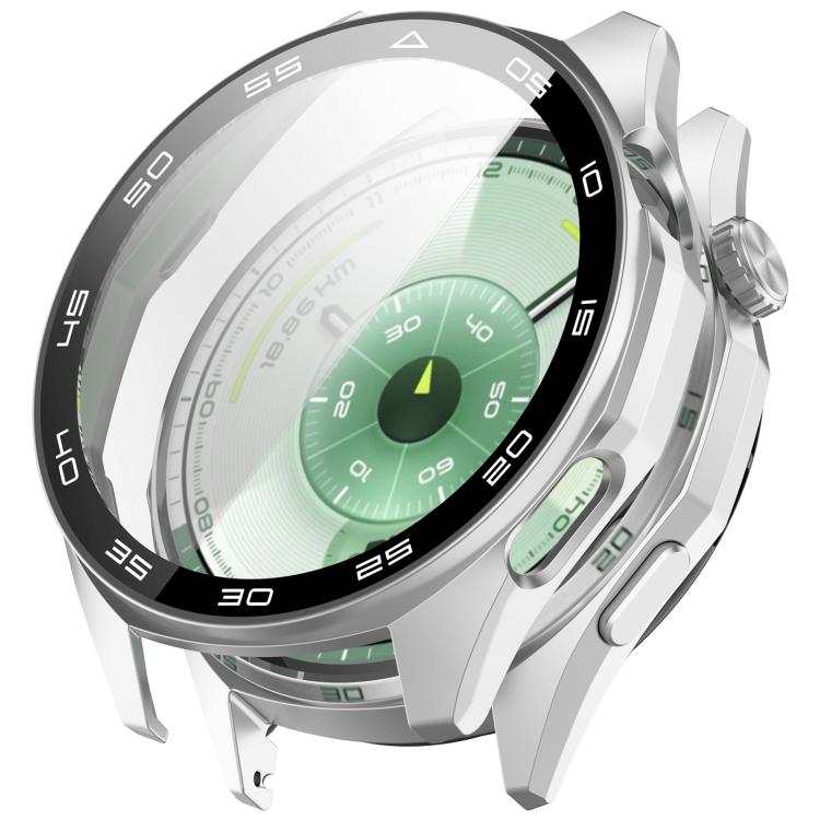 Cover per orologio in PC con pellicola in vetro temperato a squame integrata., For Huawei Watch GT 6 46mm, For Huawei Watch GT 6 41mm
