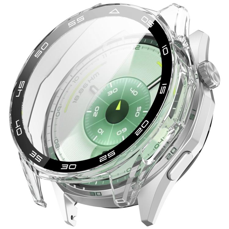 Cover per orologio in PC con pellicola in vetro temperato a squame integrata., For Huawei Watch GT 6 46mm, For Huawei Watch GT 6 41mm