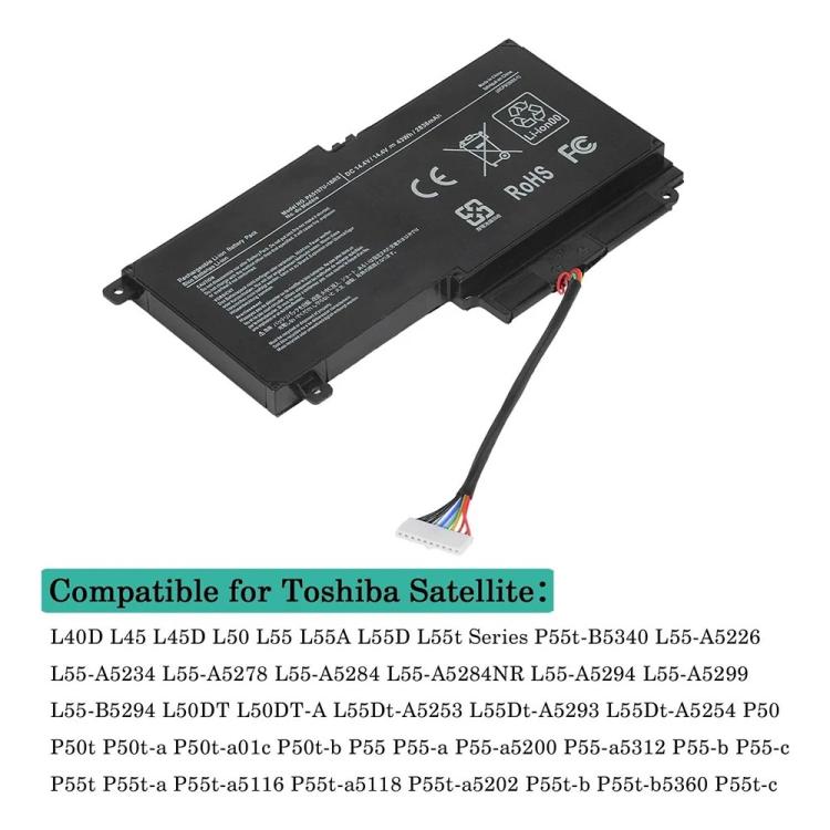 Batteria per laptop Satellite L55-A5284 P55t-A5116 P55t-a P50-b P50, PA5107U-1BRS