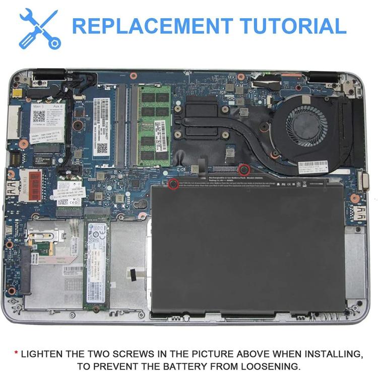 Batteria SN03XL ST03XL per HP EliteBook 820 G3 G4 725 G3 G4 HSTNN-DB6V, SN03XL 11.4V 44Wh