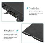 Batteria SN03XL ST03XL per HP EliteBook 820 G3 G4 725 G3 G4 HSTNN-DB6V, SN03XL 11.4V 44Wh