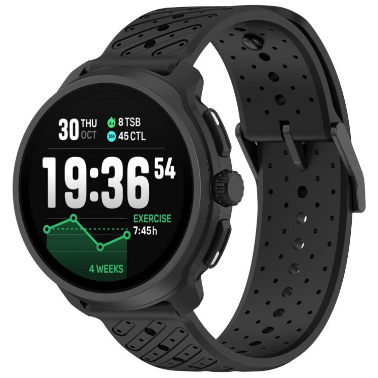 Cinturino per orologio in silicone traspirante con trama twill, For Suunto Race 2