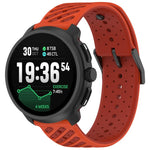 Cinturino per orologio in silicone traspirante con trama twill, For Suunto Race 2