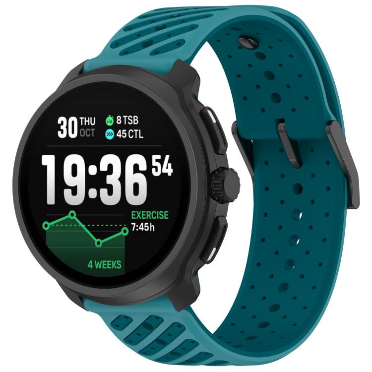 Cinturino per orologio in silicone traspirante con trama twill, For Suunto Race 2