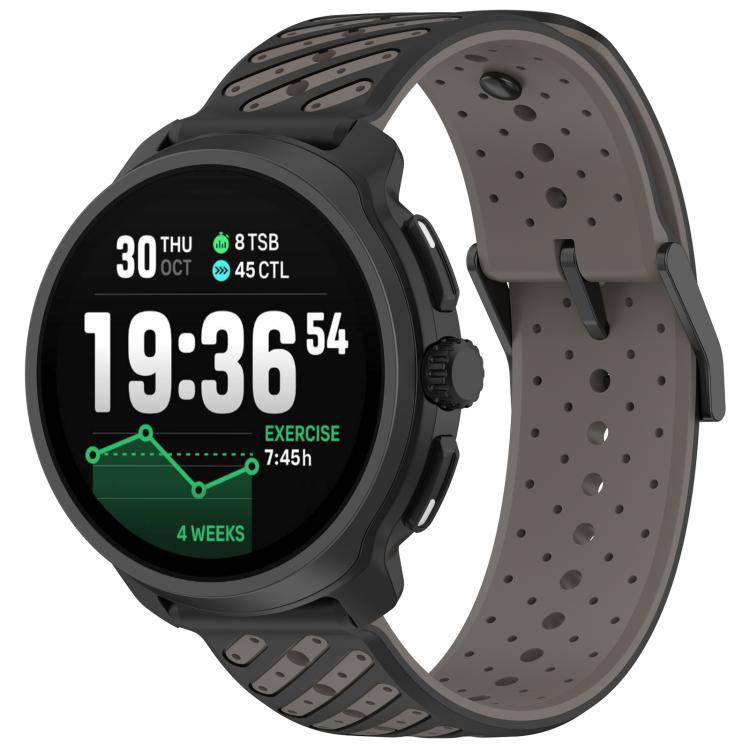Cinturino per orologio in silicone traspirante con trama twill, For Suunto Race 2