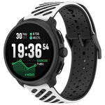 Cinturino per orologio in silicone traspirante con trama twill, For Suunto Race 2