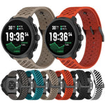 Cinturino per orologio in silicone traspirante con trama twill, For Suunto Race 2