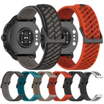 Cinturino per orologio in silicone traspirante con trama twill, For Suunto Race 2