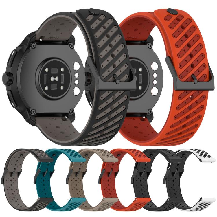Cinturino per orologio in silicone traspirante con trama twill, For Suunto Race 2