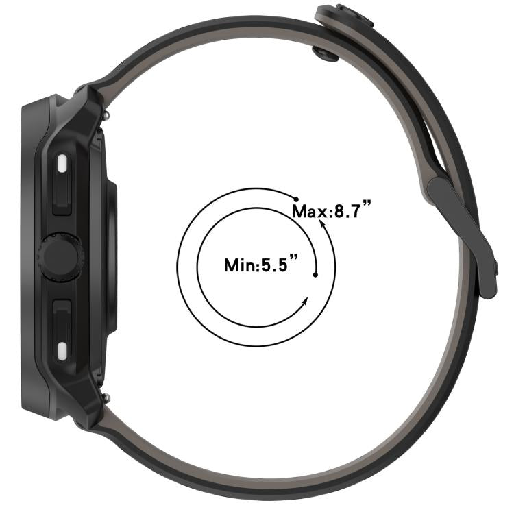 Cinturino per orologio in silicone traspirante con trama twill, For Suunto Race 2