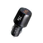 Caricabatterie da auto TE-P66 75W Type-C x 2 PD45W a doppia porta per ricarica rapida, TE-P66