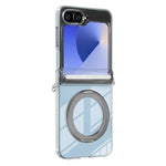 Supporto in lega di alluminio MagSafe con cerniera in cristallo per telefono, For Galaxy Z Fold5, For Galaxy Z Flip5 /6 /7 FE
