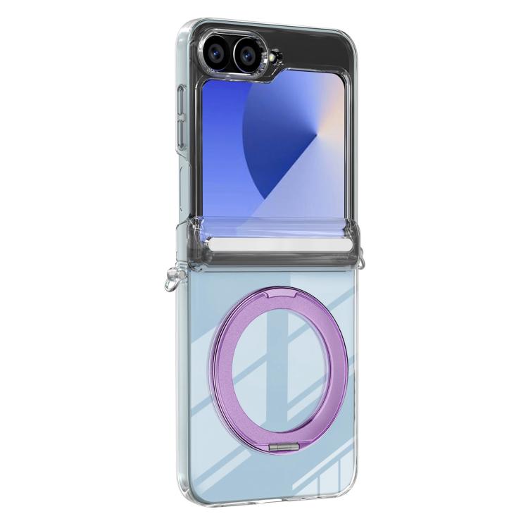 Supporto in lega di alluminio MagSafe con cerniera in cristallo per telefono, For Galaxy Z Fold5, For Galaxy Z Flip5 /6 /7 FE
