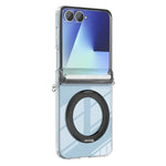 Supporto in lega di alluminio MagSafe con cerniera in cristallo per telefono, For Galaxy Z Flip 8 5G, For Galaxy Z Fold7, For Galaxy Flip7 5G, For Galaxy Z Fold6