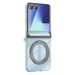 Supporto in lega di alluminio MagSafe con cerniera in cristallo per telefono, For Galaxy Z Flip 8 5G, For Galaxy Z Fold7, For Galaxy Flip7 5G, For Galaxy Z Fold6