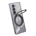 Supporto in lega di alluminio MagSafe con cerniera in cristallo per telefono, For Galaxy Z Fold5, For Galaxy Z Flip5 /6 /7 FE