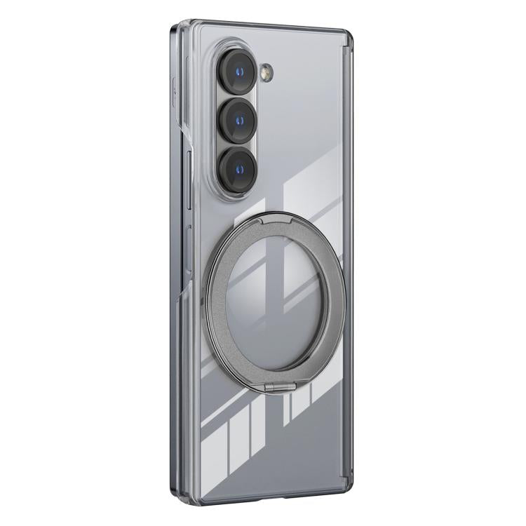 Supporto in lega di alluminio MagSafe con cerniera in cristallo per telefono, For Galaxy Z Fold5, For Galaxy Z Flip5 /6 /7 FE