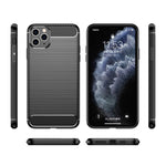 Custodia in TPU in fibra di carbonio con trama spazzolata per iPhone XI 2019, For iPhone 11 Pro