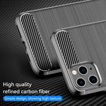 Custodia in TPU in fibra di carbonio con trama spazzolata per iPhone XI 2019, For iPhone 11 Pro