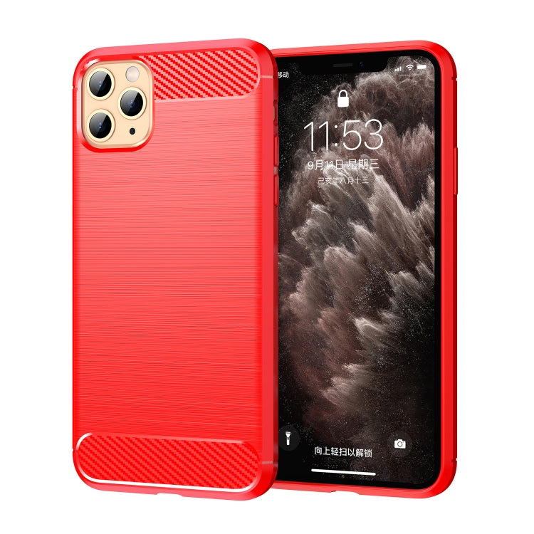 Custodia in TPU in fibra di carbonio con trama spazzolata per iPhone XI 2019, For iPhone 11 Pro