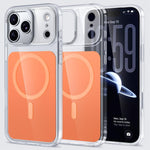 Custodia per telefono Kalebol trasparente con magnete MagSafe e finitura effetto pelle., For iPhone 18 Pro, For iPhone 18 Pro Max, For iPhone 17 Pro Max, For iPhone 17 Pro, For iPhone 17, For iPhone Air