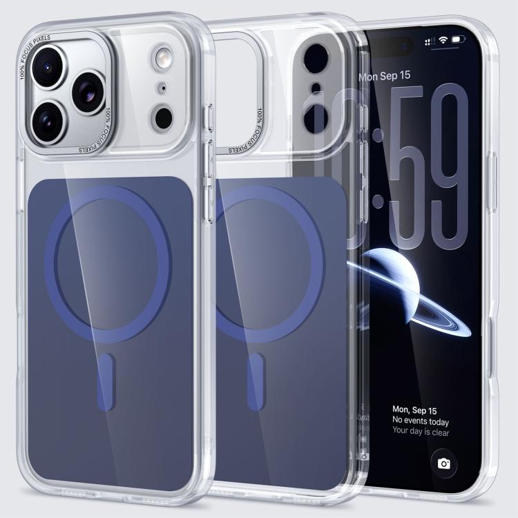 Custodia per telefono Kalebol trasparente con magnete MagSafe e finitura effetto pelle., For iPhone 18 Pro, For iPhone 18 Pro Max, For iPhone 17 Pro Max, For iPhone 17 Pro, For iPhone 17, For iPhone Air