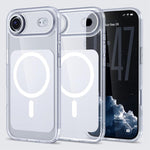 Custodia per telefono Kalebol trasparente con magnete MagSafe e finitura effetto pelle., For iPhone 18 Pro, For iPhone 18 Pro Max, For iPhone 17 Pro Max, For iPhone 17 Pro, For iPhone 17, For iPhone Air