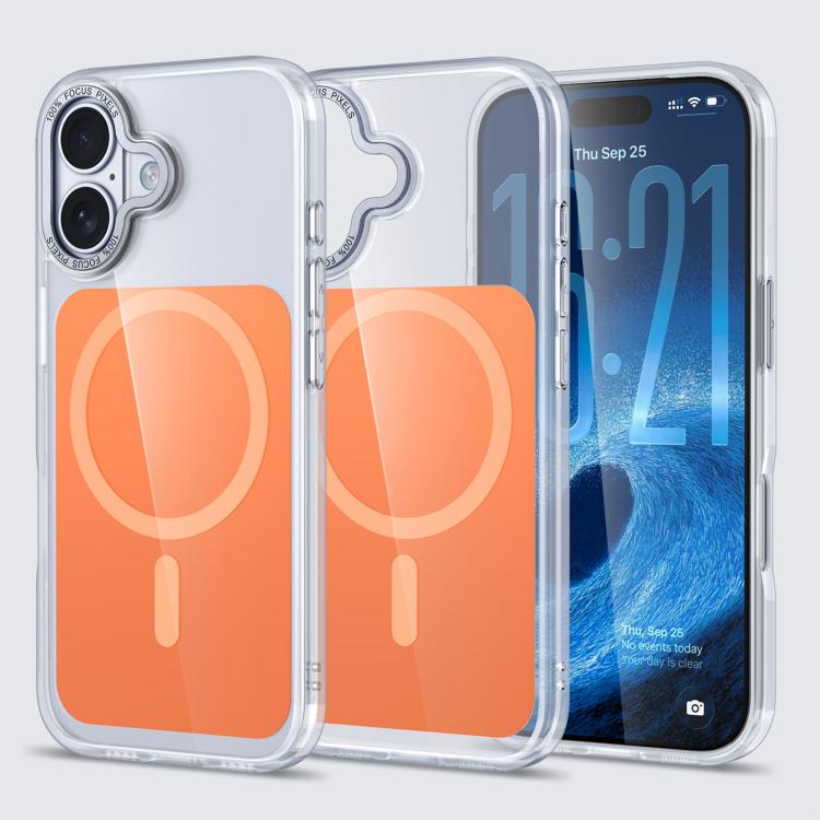 Custodia per telefono Kalebol trasparente con magnete MagSafe e finitura effetto pelle., For iPhone 18 Pro, For iPhone 18 Pro Max, For iPhone 17 Pro Max, For iPhone 17 Pro, For iPhone 17, For iPhone Air