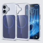 Custodia per telefono Kalebol trasparente con magnete MagSafe e finitura effetto pelle., For iPhone 18 Pro, For iPhone 18 Pro Max, For iPhone 17 Pro Max, For iPhone 17 Pro, For iPhone 17, For iPhone Air