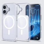 Custodia per telefono Kalebol trasparente con magnete MagSafe e finitura effetto pelle., For iPhone 18 Pro, For iPhone 18 Pro Max, For iPhone 17 Pro Max, For iPhone 17 Pro, For iPhone 17, For iPhone Air