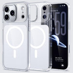 Custodia per telefono Kalebol trasparente con magnete MagSafe e finitura effetto pelle., For iPhone 18 Pro, For iPhone 18 Pro Max, For iPhone 17 Pro Max, For iPhone 17 Pro, For iPhone 17, For iPhone Air
