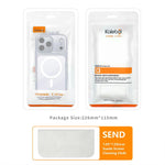 Custodia per telefono Kalebol trasparente con magnete MagSafe e finitura effetto pelle., For iPhone 18 Pro, For iPhone 18 Pro Max, For iPhone 17 Pro Max, For iPhone 17 Pro, For iPhone 17, For iPhone Air